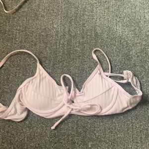 Baby pink bikini top